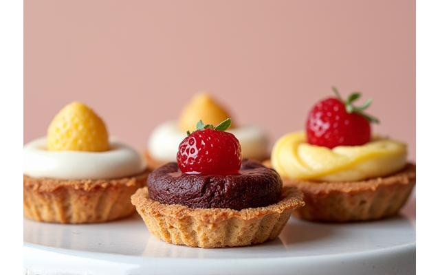 Various allergy-friendly desserts clearly labeled (gluten-free, vegan)